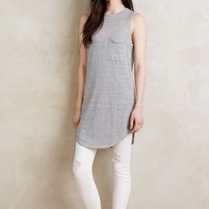Anthropologie Callahan Linen Tunic Tank Dress